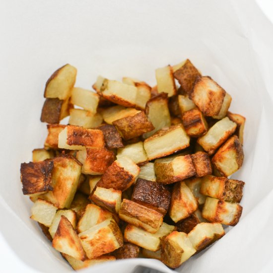 Oven Baked Crispy Square Potatoes