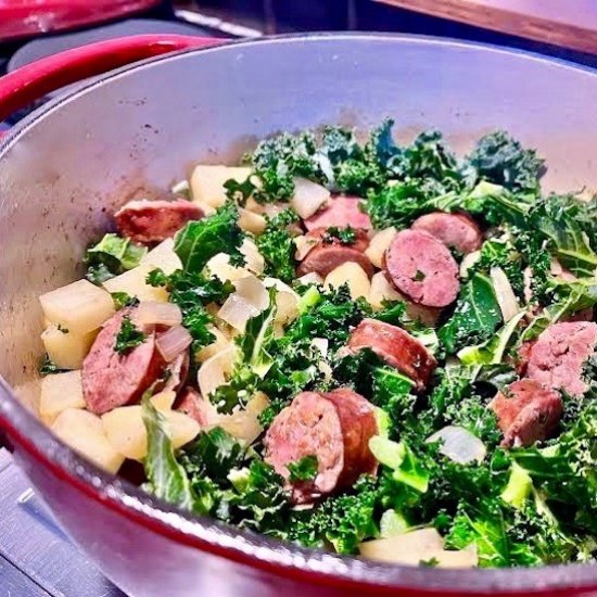 Linguica Kale Potato Soup