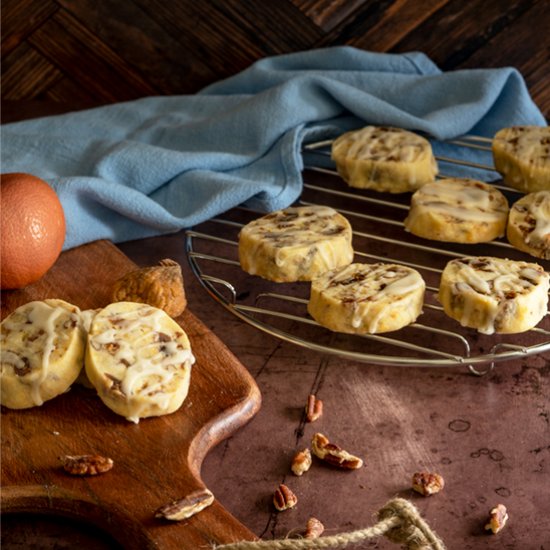 Fig Pecan Cookies with Honey Orange