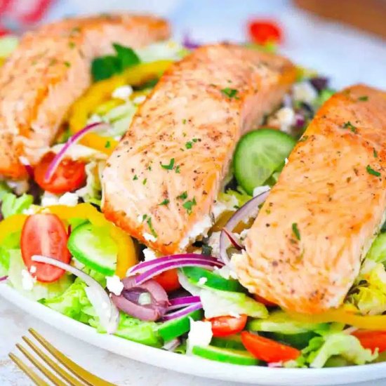 Greek Salmon Salad