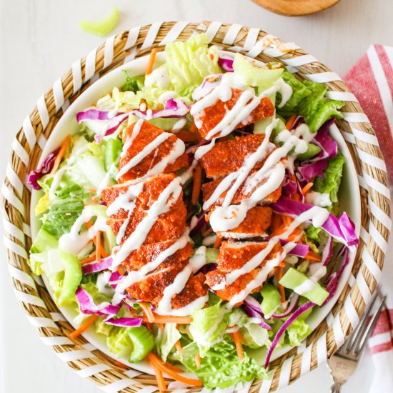 Crispy Buffalo Chicken Salad