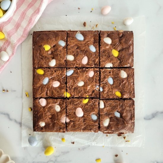 Cadbury Egg Brownies