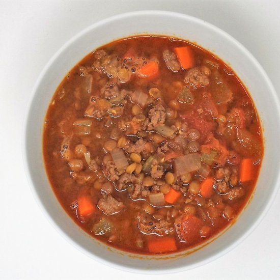 Moroccan Beef Lentil Soup