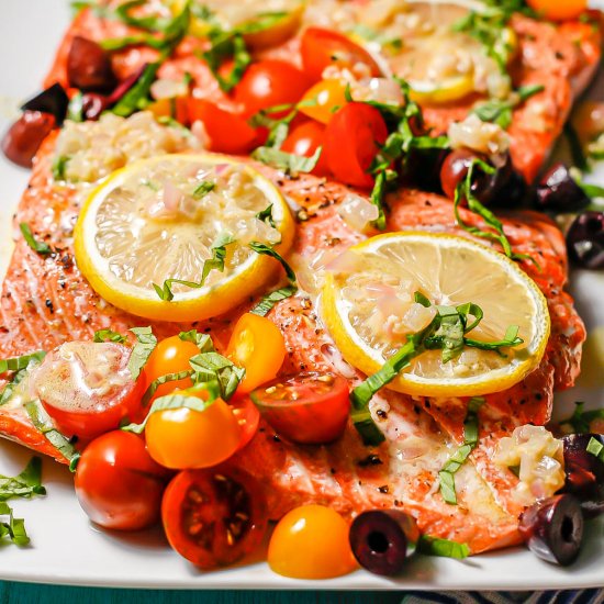 Baked Mediterranean Salmon