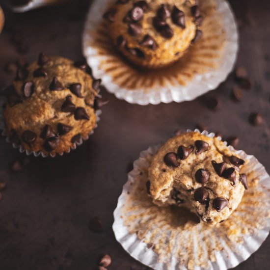 Chocolate Chip Banana Muffins