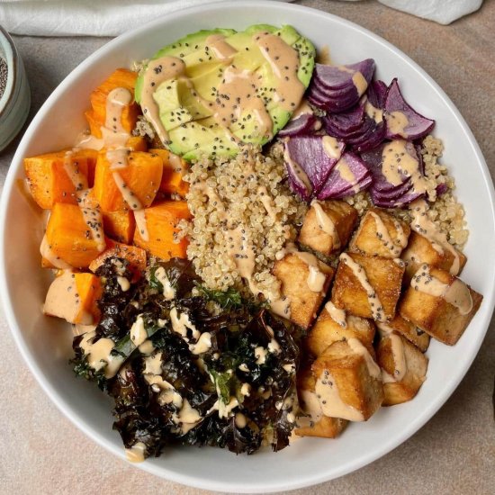 Tofu Quinoa Bowl