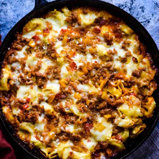 Lazy Lasagna Skillet w/ Tortellini