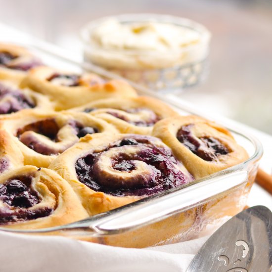 Blueberry Cinnamon Rolls