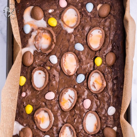 Cadbury Creme Egg Brownies