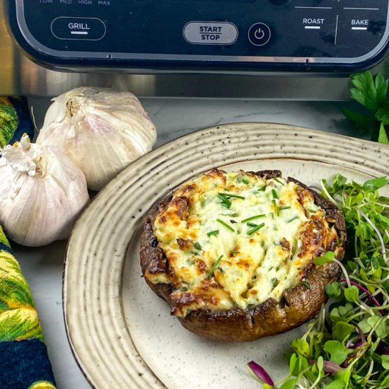 Air Fryer Stuffed Mushrooms