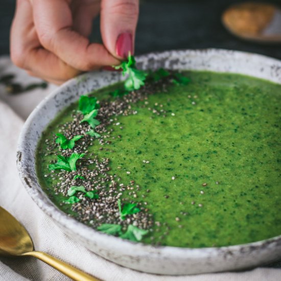 Delicious green veggies soup!