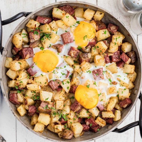 Traditional Irish Corned Beef Hash