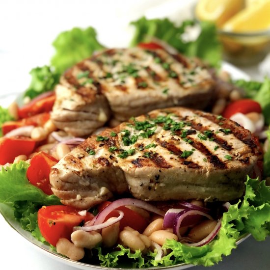 Mediterranean Grilled Tuna Steak