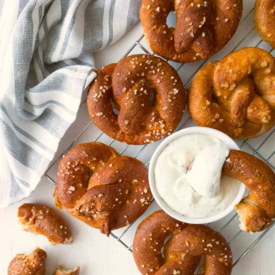 Gluten-Free Sourdough Pretzels