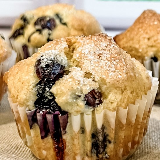 Kamut Blueberry Muffins