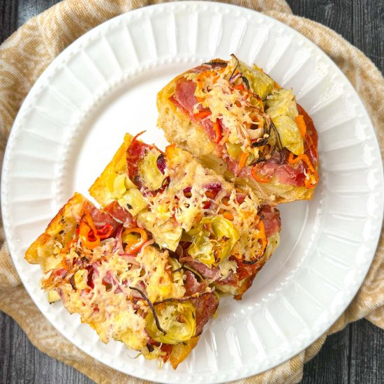 Easy Antipasto French Bread Pizza