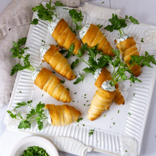 Stuffed Crescent Roll Carrots