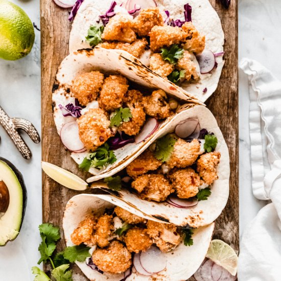 Crispy Cauliflower Tacos