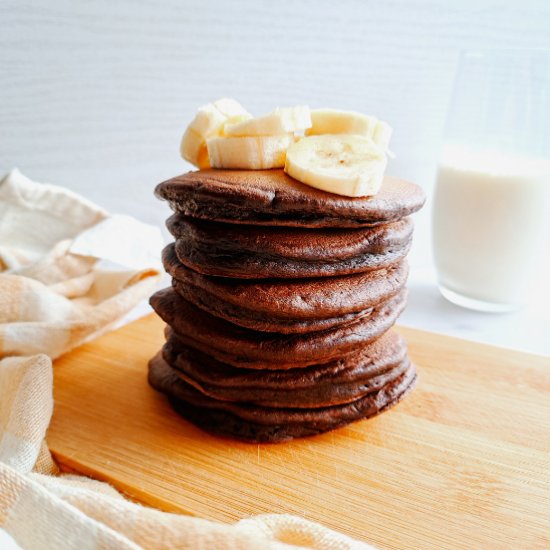 Fluffy Chocolate Pancakes