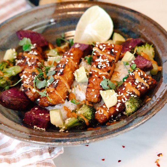 Vegan Tempeh Buddha Bowl (GF)