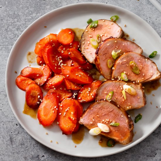 Sesame-Hoisin Pork Tenderloin