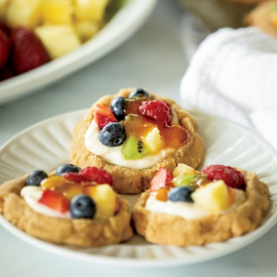 Mini Fruit Pizza Cookies