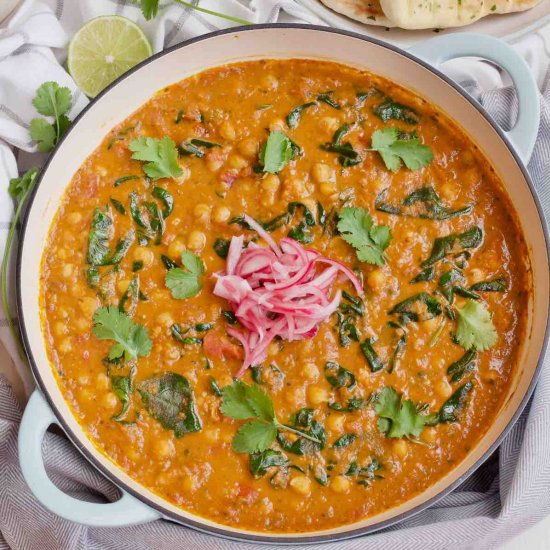 Chickpea & Spinach Curry