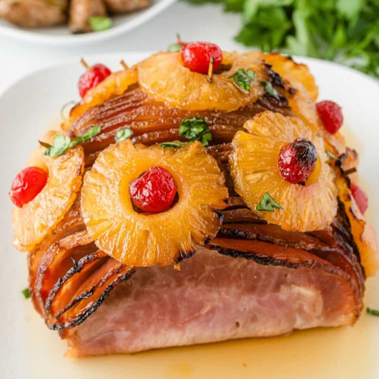 Ham with Pineapple and Cherries