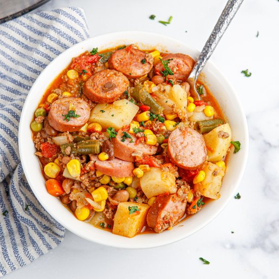 Crockpot Texas Cowboy Stew