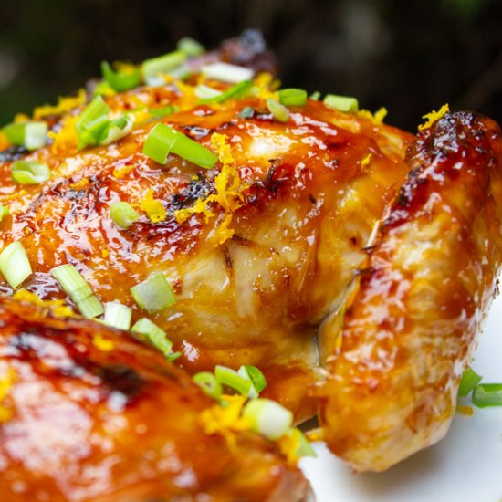 Teriyaki Glaze Butterflied Chicken