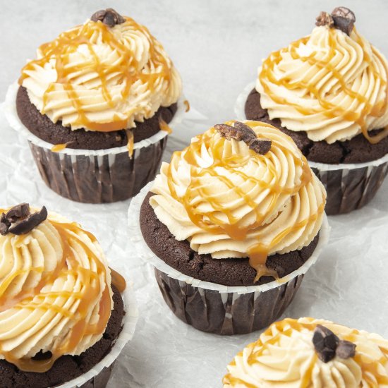 Chocolate Caramel cupcakes