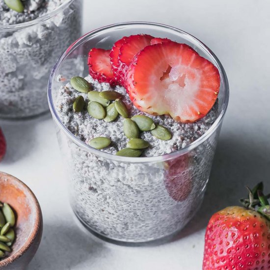 Strawberry Chia Seed Pudding