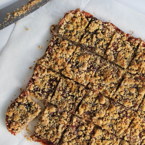 Peanut butter and jelly bars