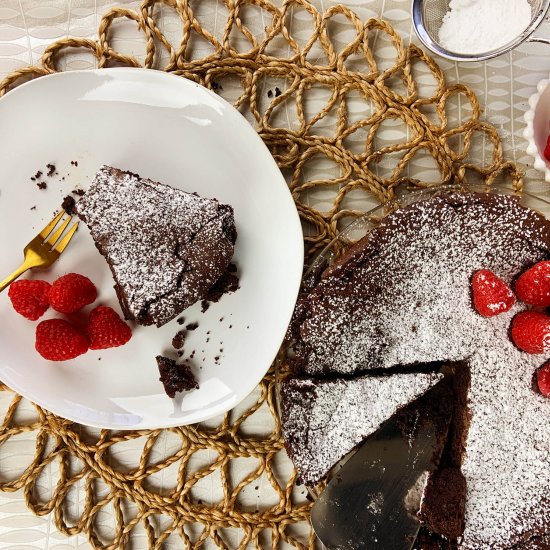 The best flourless chocolate cake