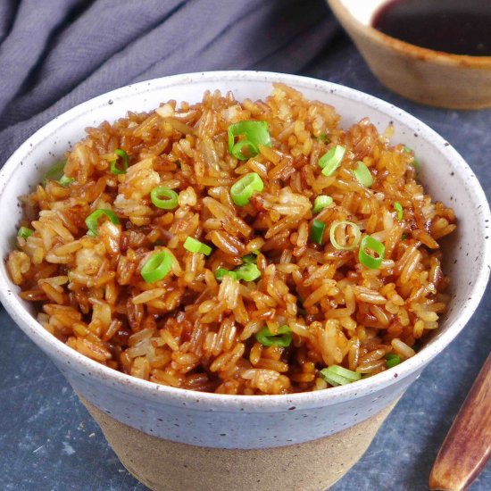 SOY SAUCE FRIED RICE