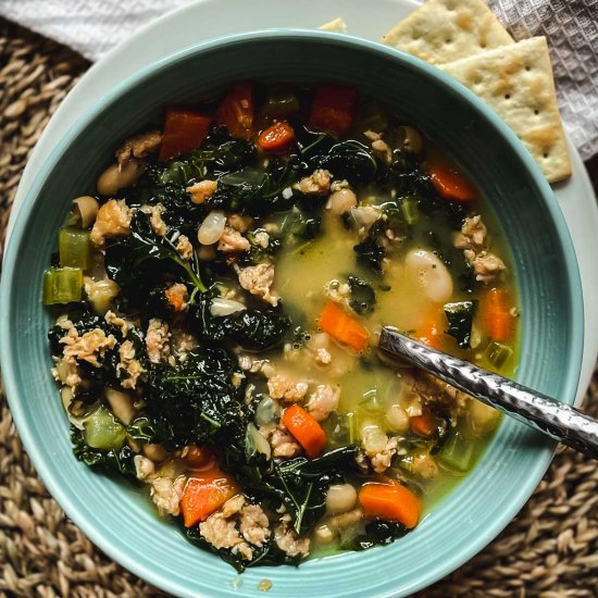 Kale Sausage & White Bean Soup