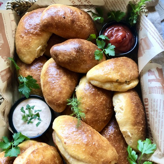 cheesy beef stuffed buns