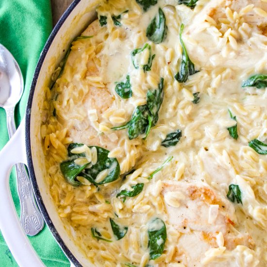 Creamy Chicken Orzo