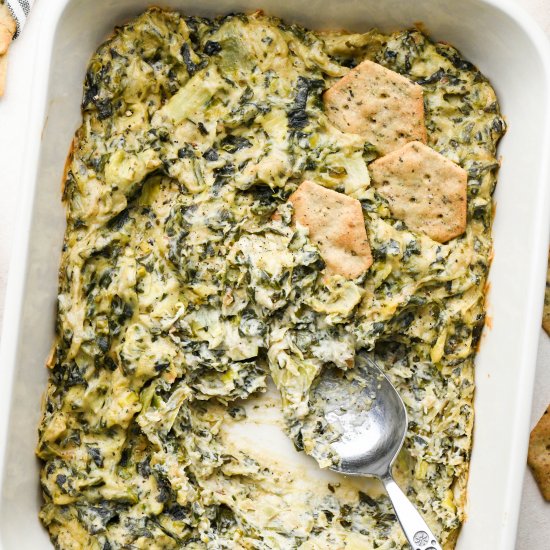 Dairy Free Spinach Artichoke Dip