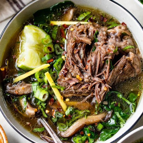 Short Rib Soup, Instant Pot / Stove