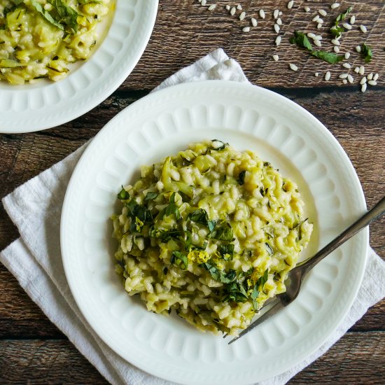 Creamy Zucchini Risotto