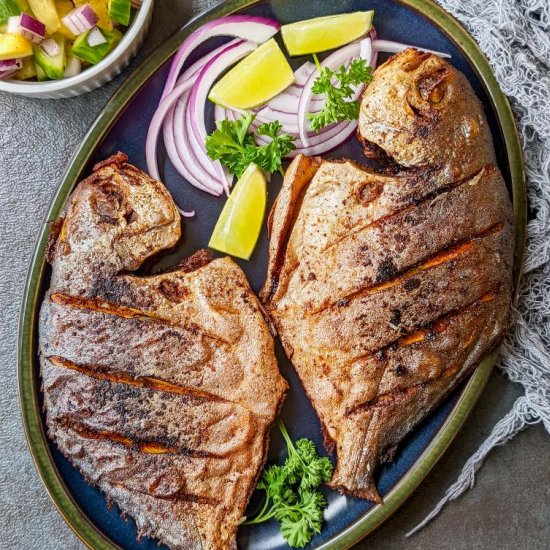 Spicy Pan-Fried Pompano