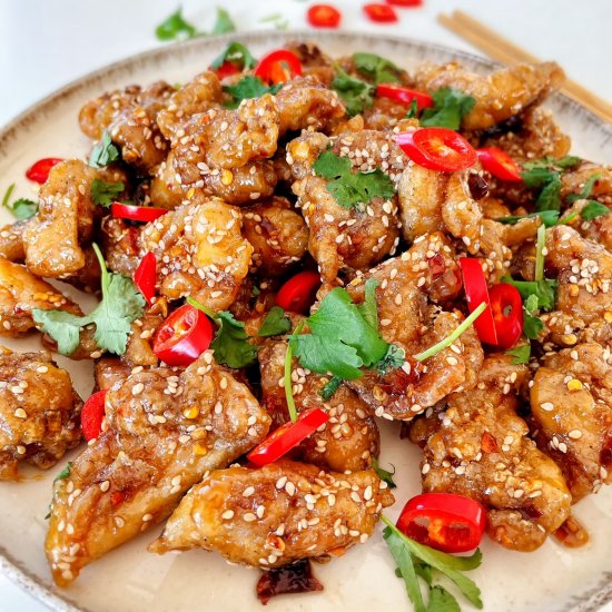 Sweet & Spicy Korean Fried Chicken