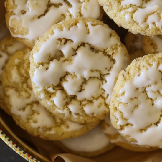 Iced Lemon Oatmeal Cookies