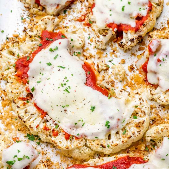 BAKED CAULIFLOWER PARMESAN