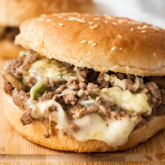 Philly Cheesesteak Sloppy Joes