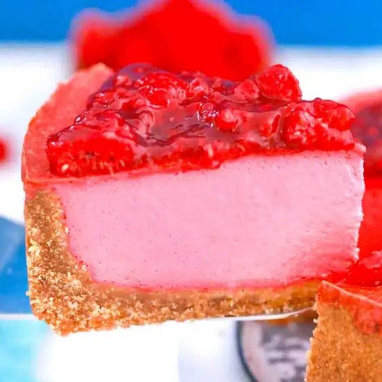 Baked Raspberry Cheesecake