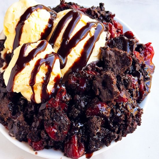 Chocolate Cherry Dump Cake