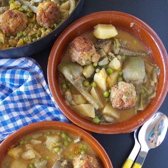 Vegetable Stew with Dumplings