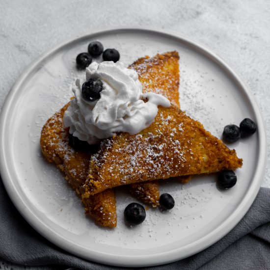 French Toast with Captain Crunch